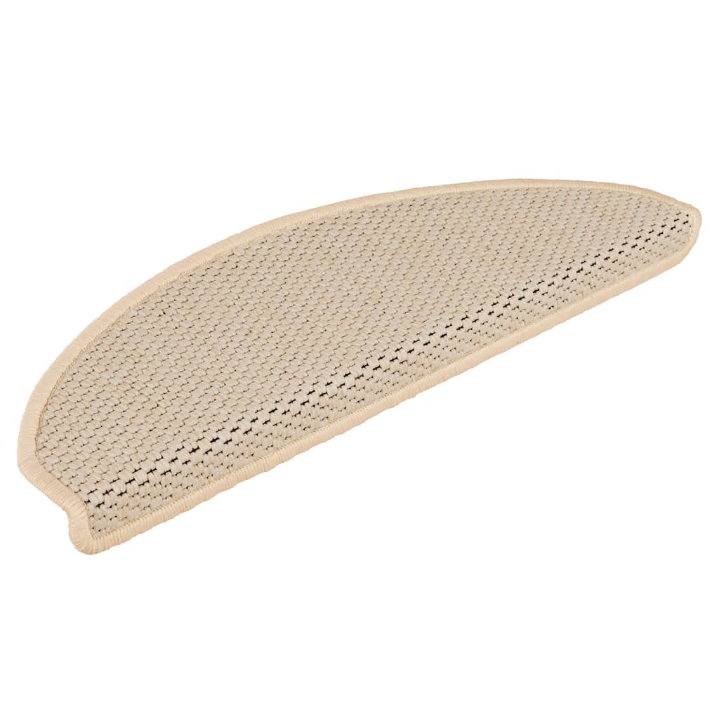 Vidaxl Stair tapis auto-adhésif 15 st sisal look 65x21x4 cm berbère