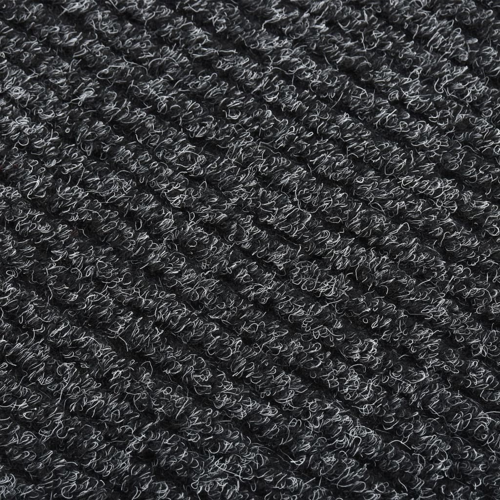 Vidaxl droogloopmat 100x350 cm anthracite -colored
