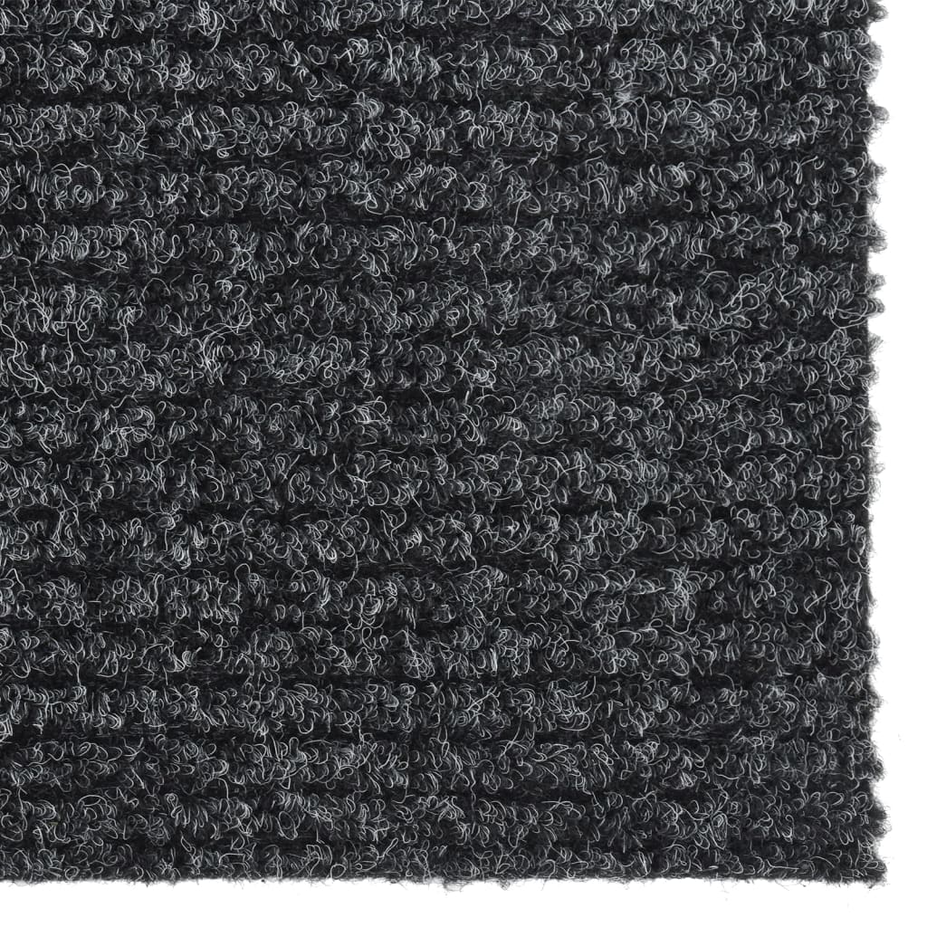 Vidaxl droogloopmat 100x450 cm anthracite -colored
