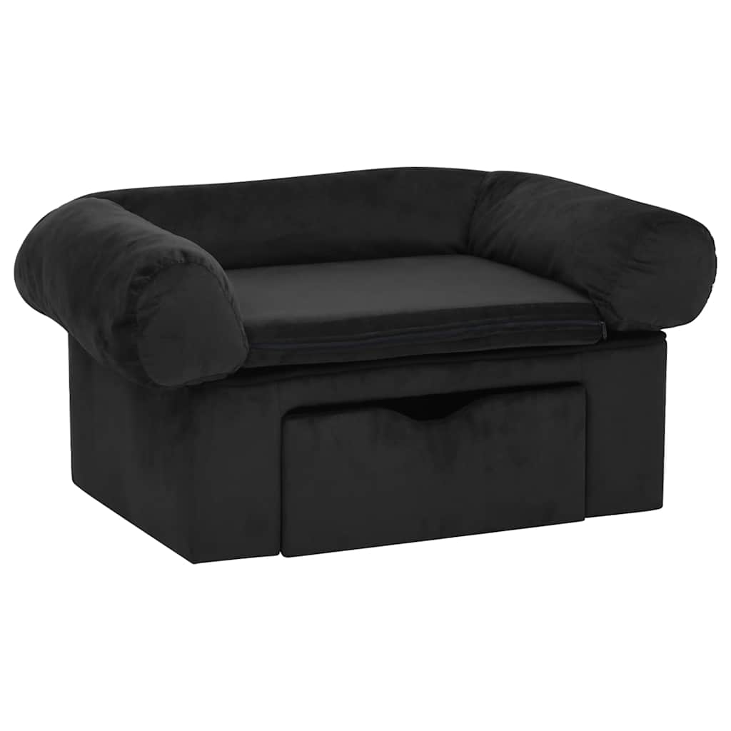Banque de chien vidaxl avec tiroir 75x50x38 cm noir