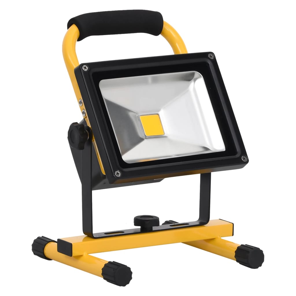 Vidaxl Spotlight avec poignée LED rechargeable 30 W blanc chaud