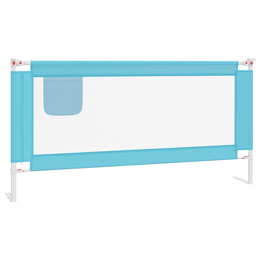 Vidaxl Bedhek Toddler 180x25 cm Tissu bleu