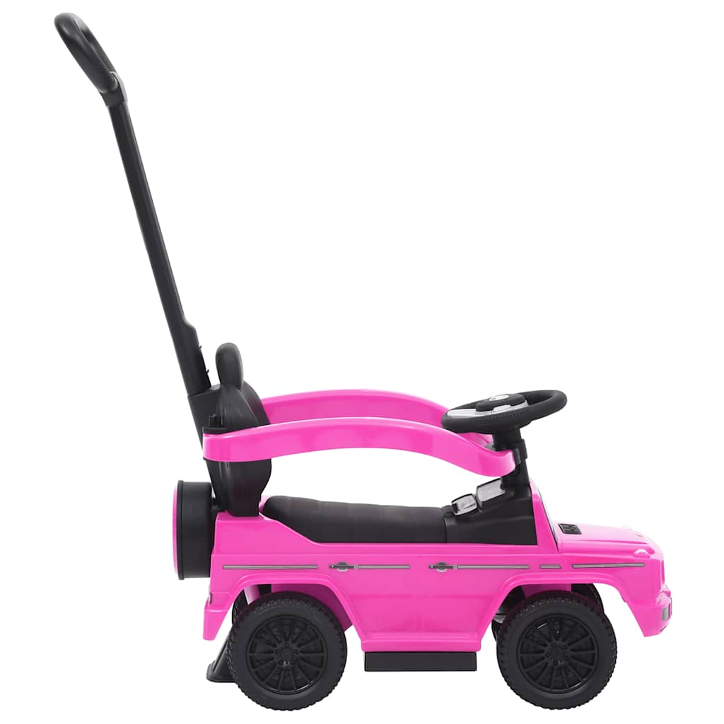 VidaXL chariot à pousser g63 rose