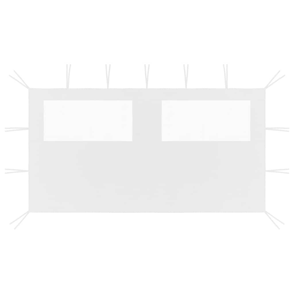 Vidaxl Mur de pragnement avec enrouleur 4x2 m blanc