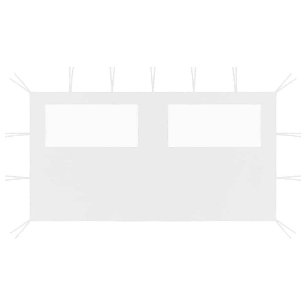 Vidaxl Mur de pragnement avec enrouleur 4x2 m blanc