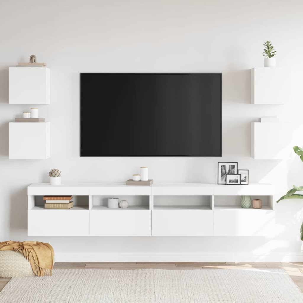 Vidaxl tv-wandmeubelen 4 st 30,5x30x30 cm wit