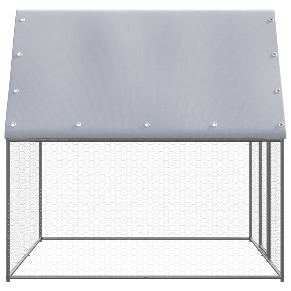 Vidaxx poulailler extérieur pour poules 2x2x2 m acier galvanisé