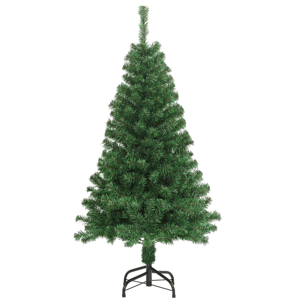 Vidaxl kunstkerstboom avec des branches épaisses 120 cm en PVC vert