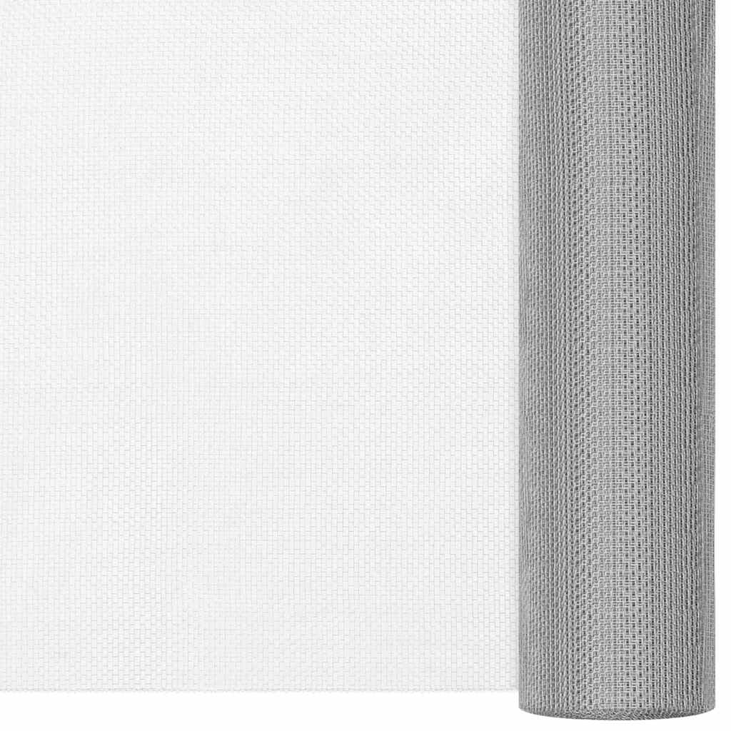 Vidaxl Mesh 60x1000 cm en acier inoxydable en argent coloré