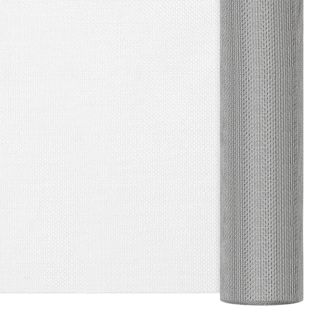 Vidaxl Mesh 112x500 cm en acier inoxydable en argent coloré