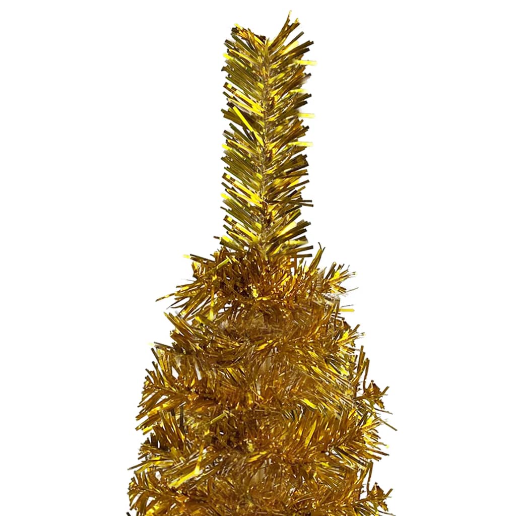 Vidaxl Christmas Trear étroit de 120 cm de couleur or