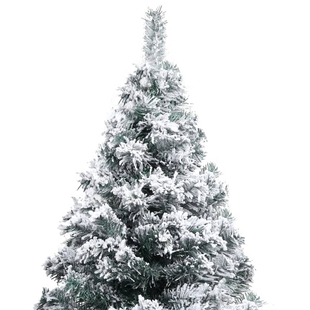 Vidaxl kunstkerstboom avec neige 120 cm vert