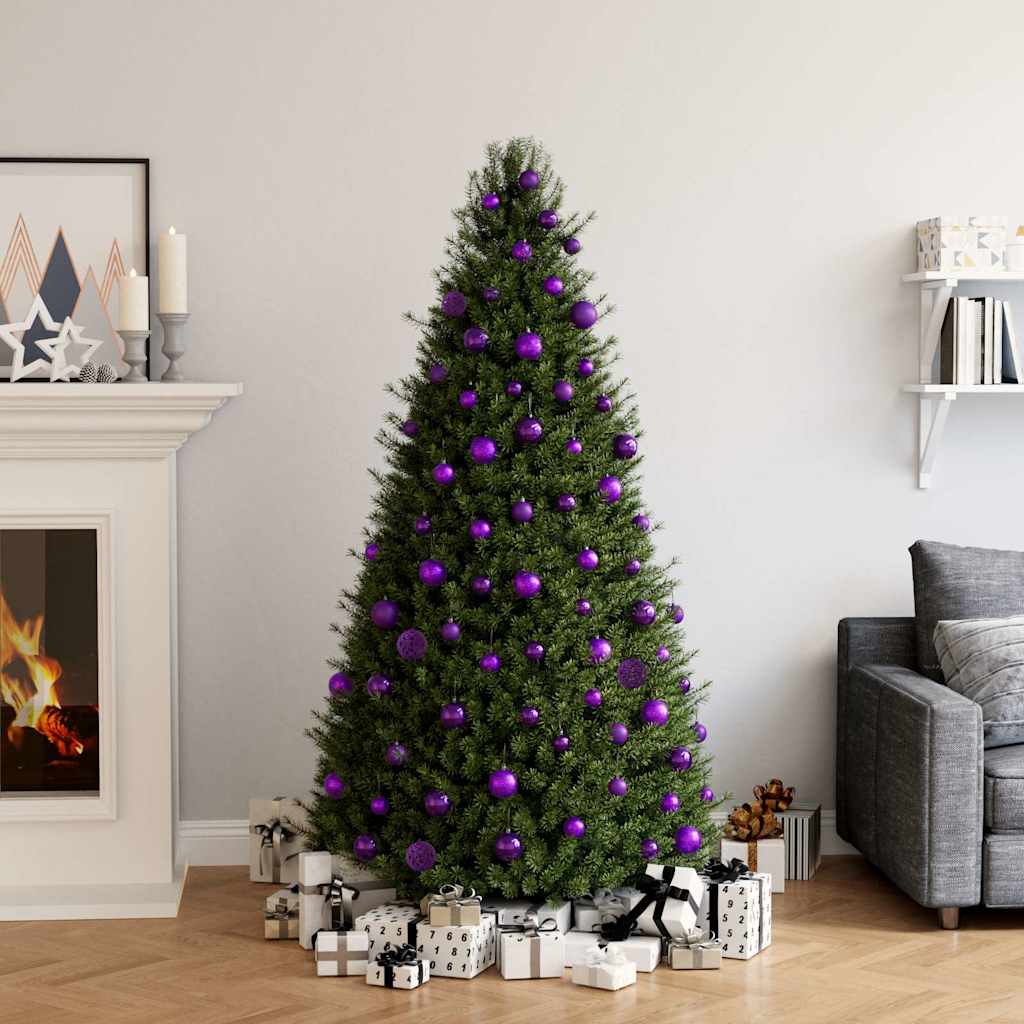 VidaXL Ensemble de boules de Noël 100 pièces violet