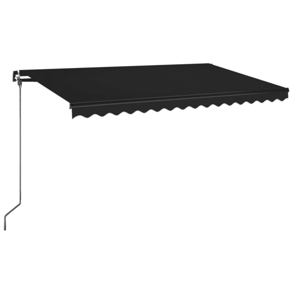 Vidaxl Luifel étend manuellement 400x350 cm anthracite -colored