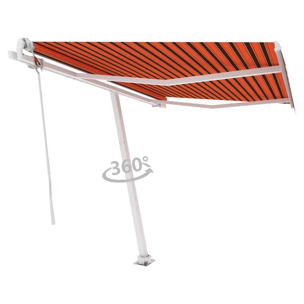 Vidaxl Luifel - Free - Automatic 300x250 cm CM et brun