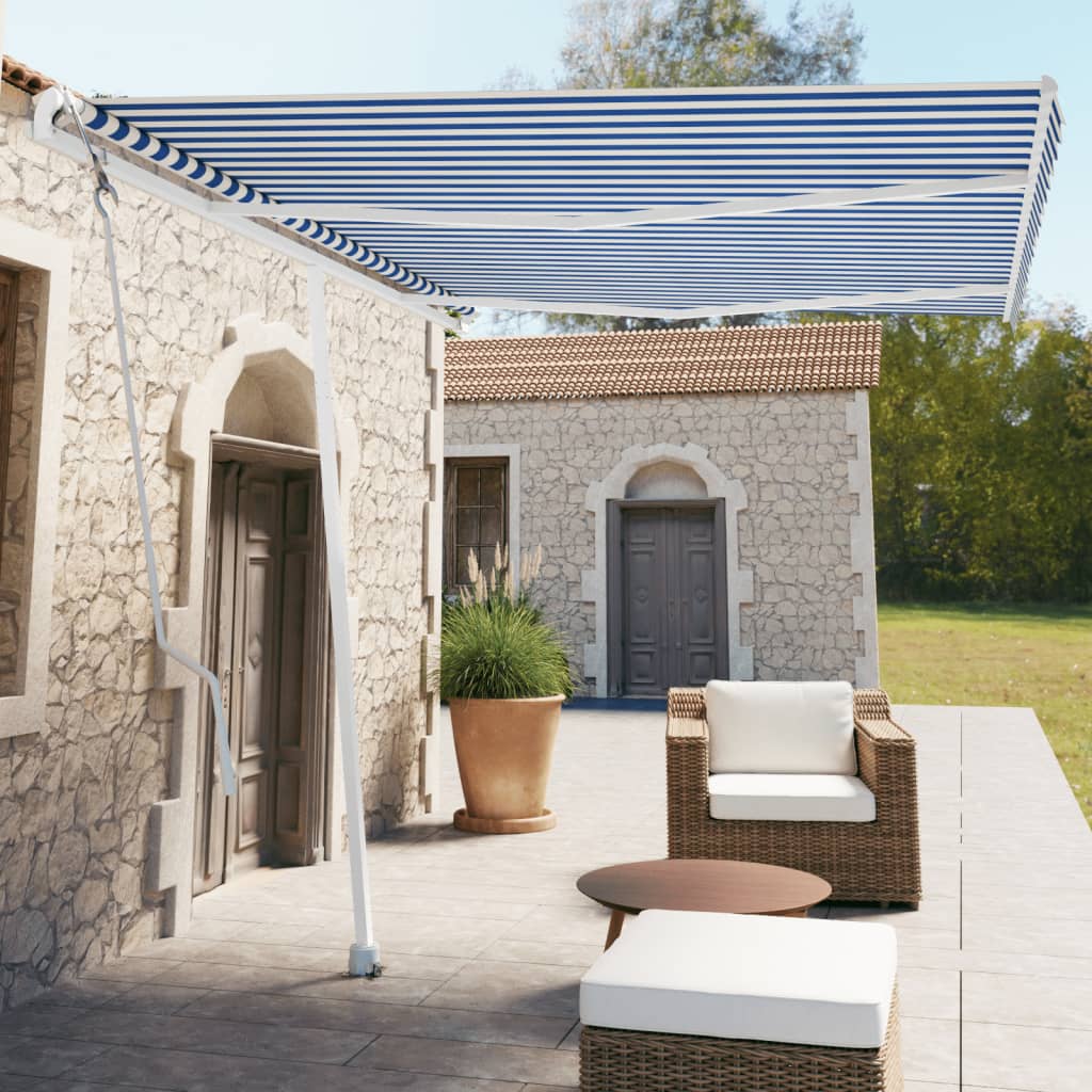 Vidaxl Laifel GRATUITE - Automatique en cours de 350x250 cm bleu et blanc