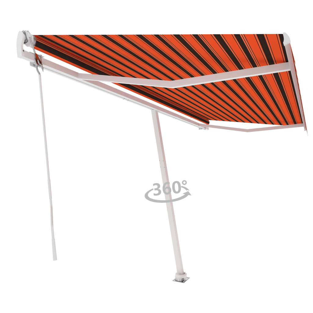 Vidaxl Laifel GRATUITE - Automatique 500x300 cm Orange et brun