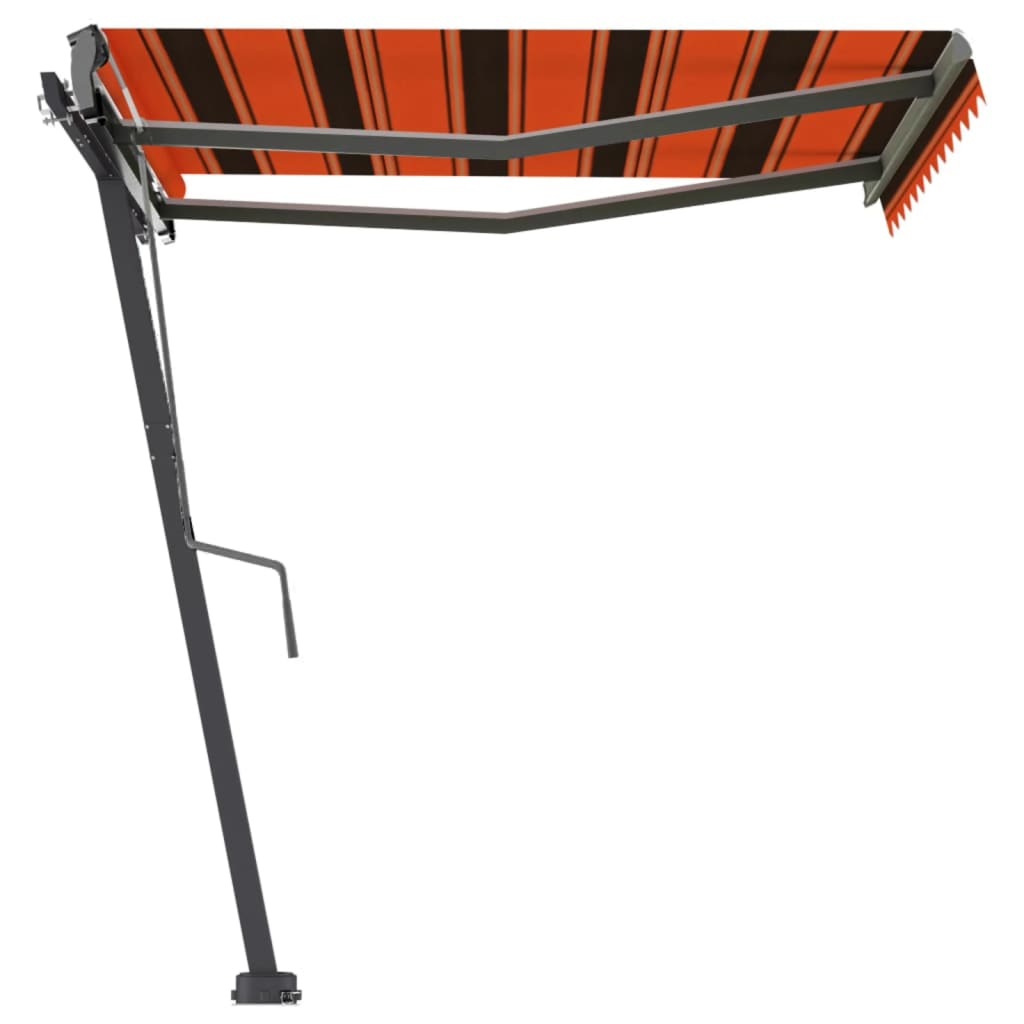 Vidaxl Luifel détaché étend manuellement 300x250 cm brun orange