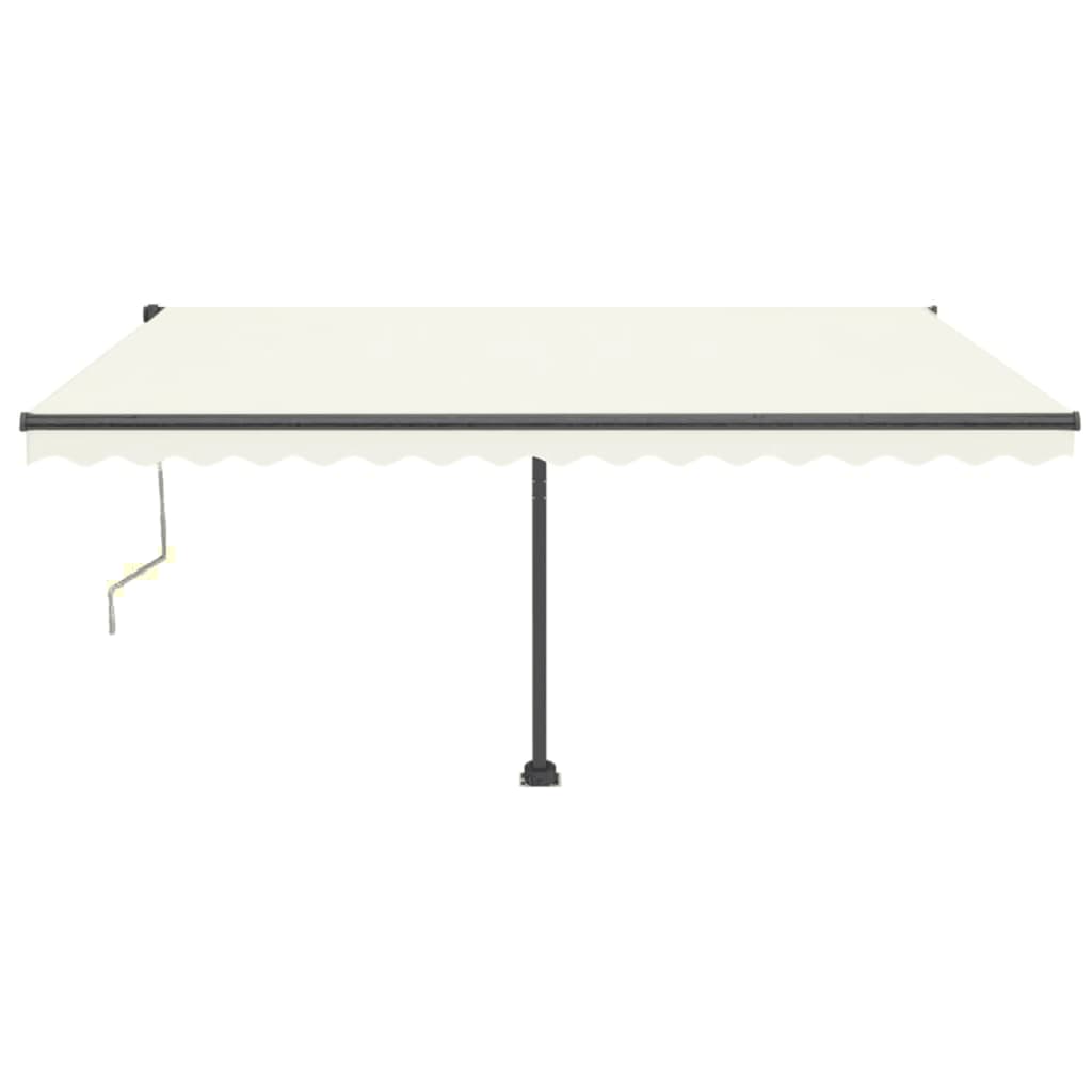 Vidaxl Luifel Automatique avec led et capteur de vent 400x350 cm couleur crème