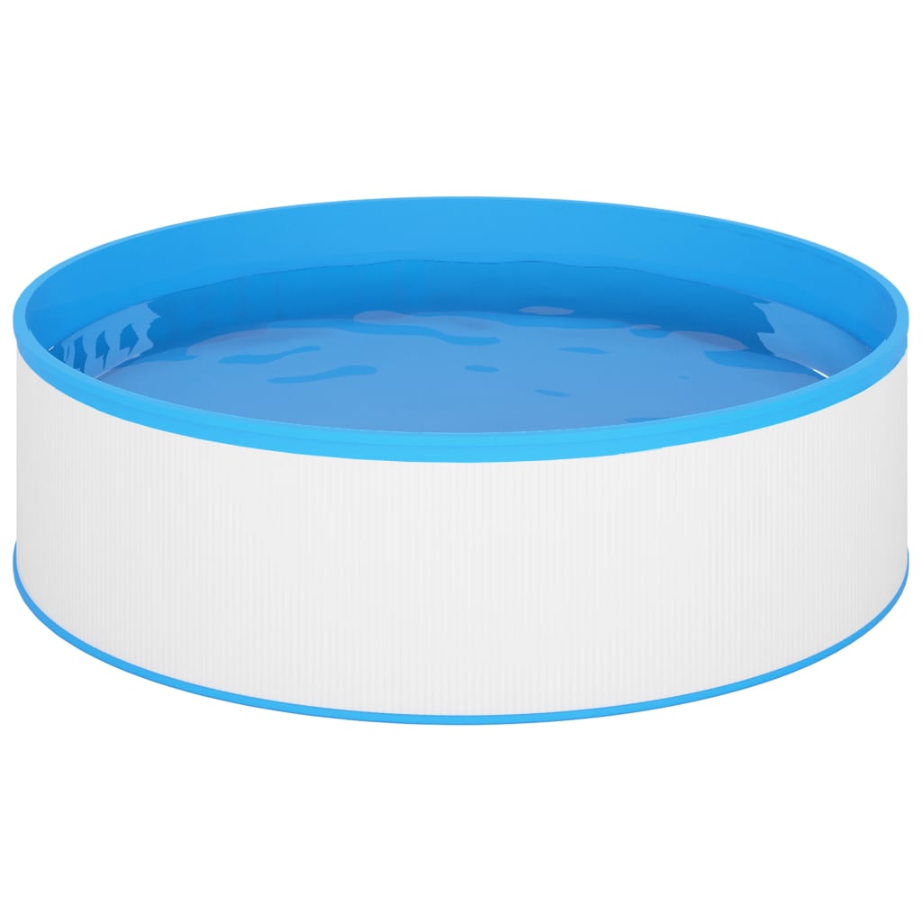 Vidaxl Splasher Pool avec écumoire suspendue et pompe 350x90 cm blanc