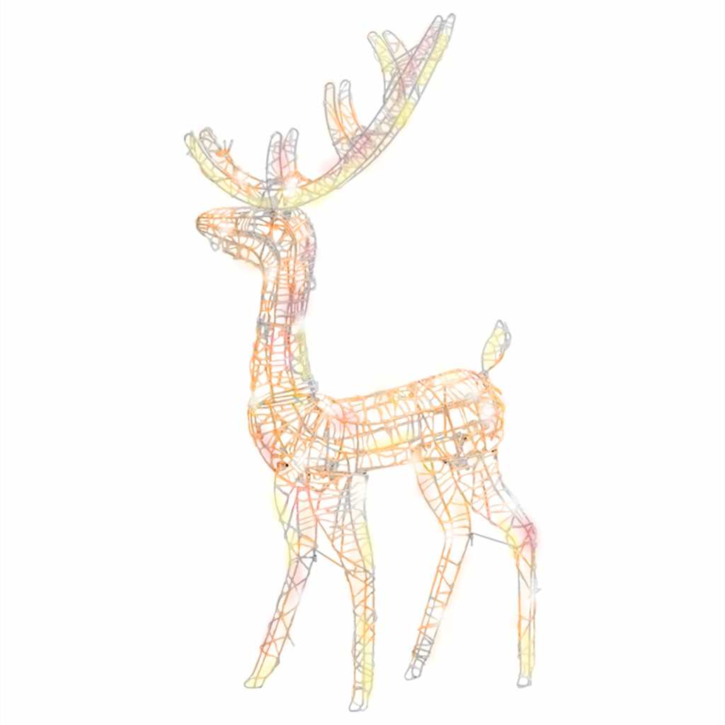 Vidaxl Christmas Decorations Rendeer 140 LEDS 120 cm Acrylique Multi-Color