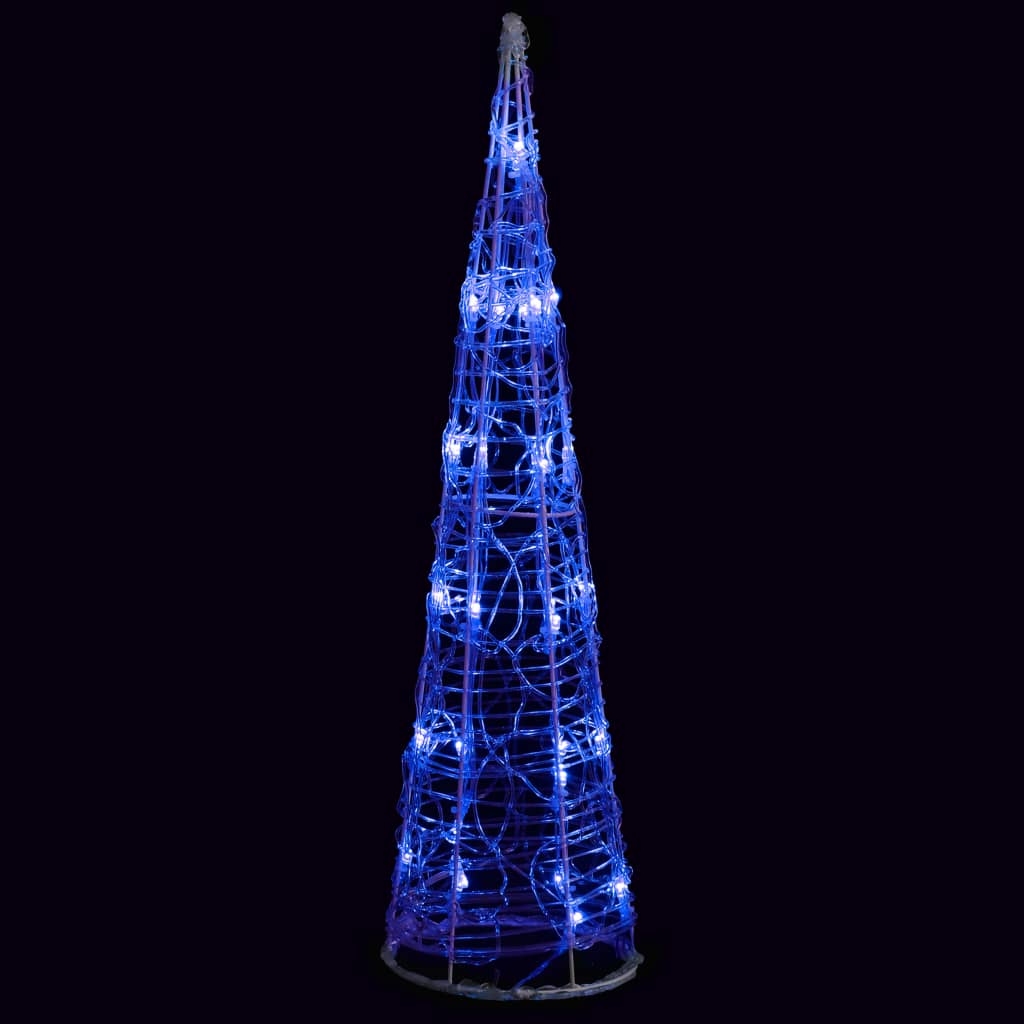 Vidaxx cône lumineux décoratif LED bleu 60 cm acrylique