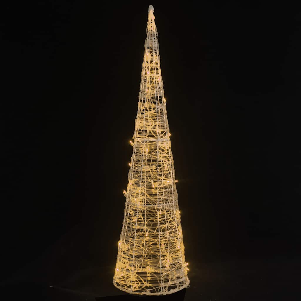 Vidaxx cône lumineux décoratif LED blanc chaud 90 cm acrylique
