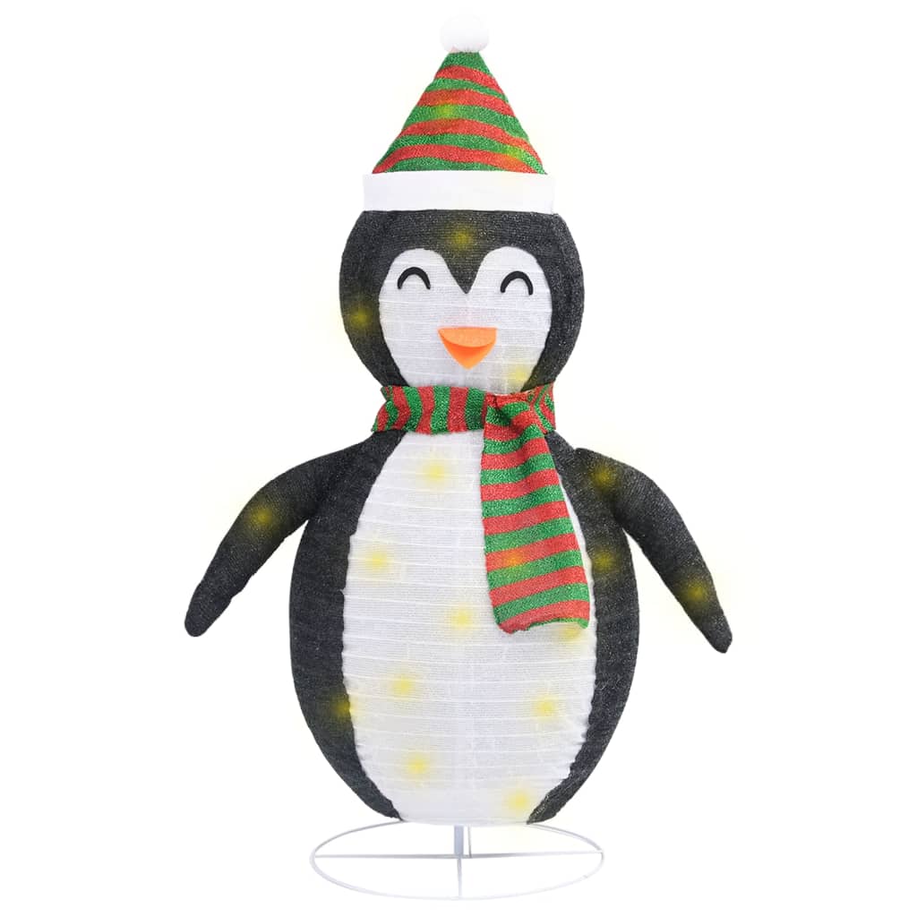 Vidaxl Christmas Penguin Decorative LED 60 cm Tissu de luxe