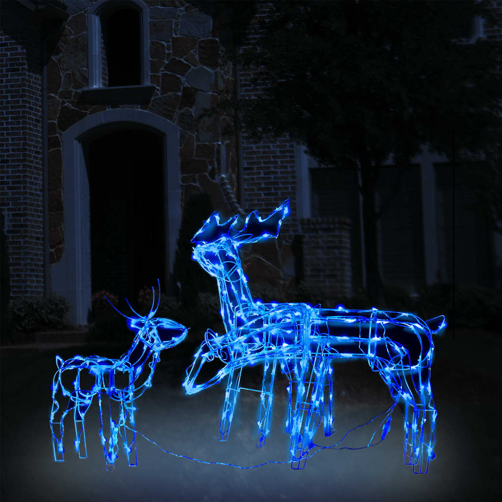 Vidaxl 3 parties Éclairage de Noël Rendieren 229 LEDS