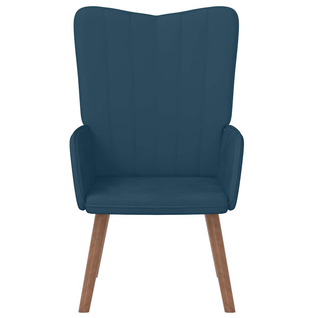 Vidaxl relaxstoel fluweel blauw