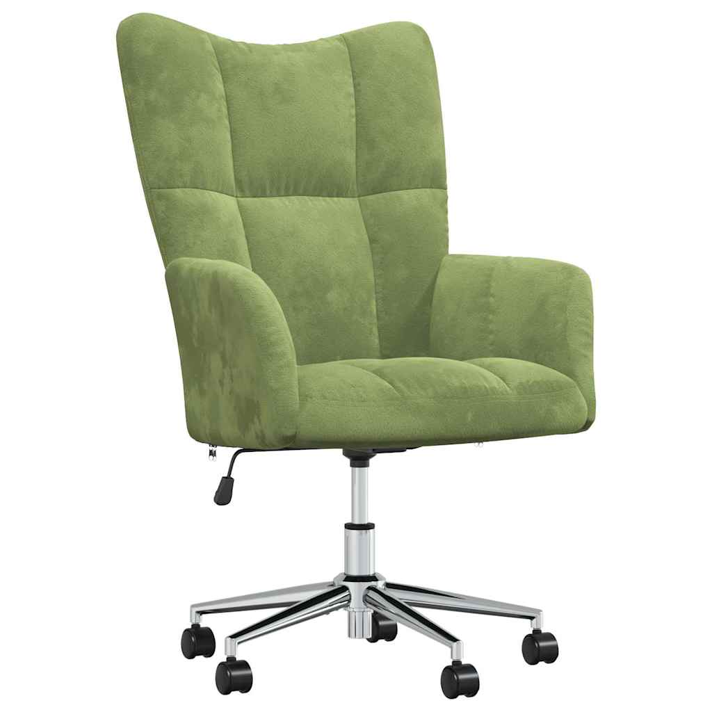 Vidaxl relaxstoel fluweel lichtgroen