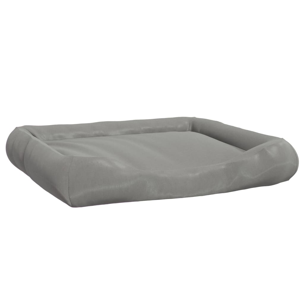 Lit de chien vidaxl avec coussins 115x100x20 cm oxford tissu gris