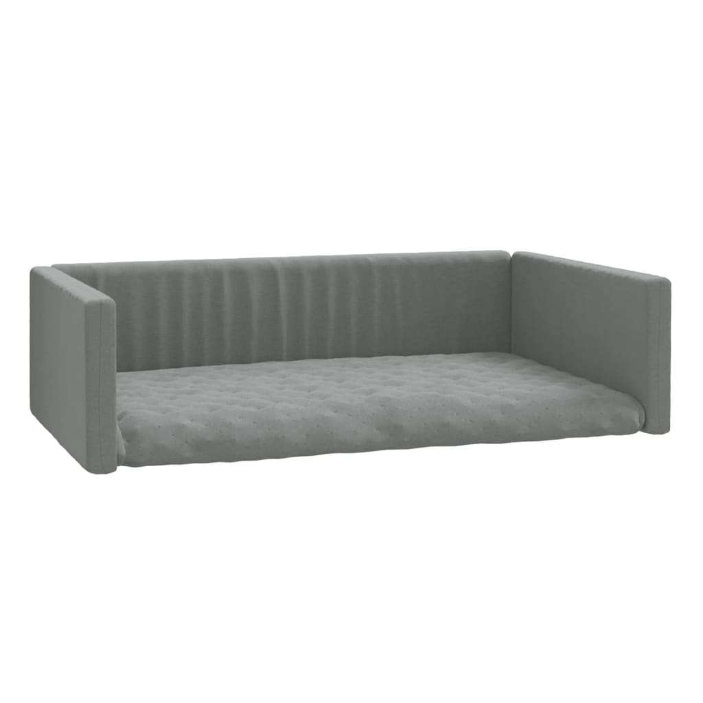 Vidaxl Car Dog Panier en lin Look 110x70 cm Gris clair