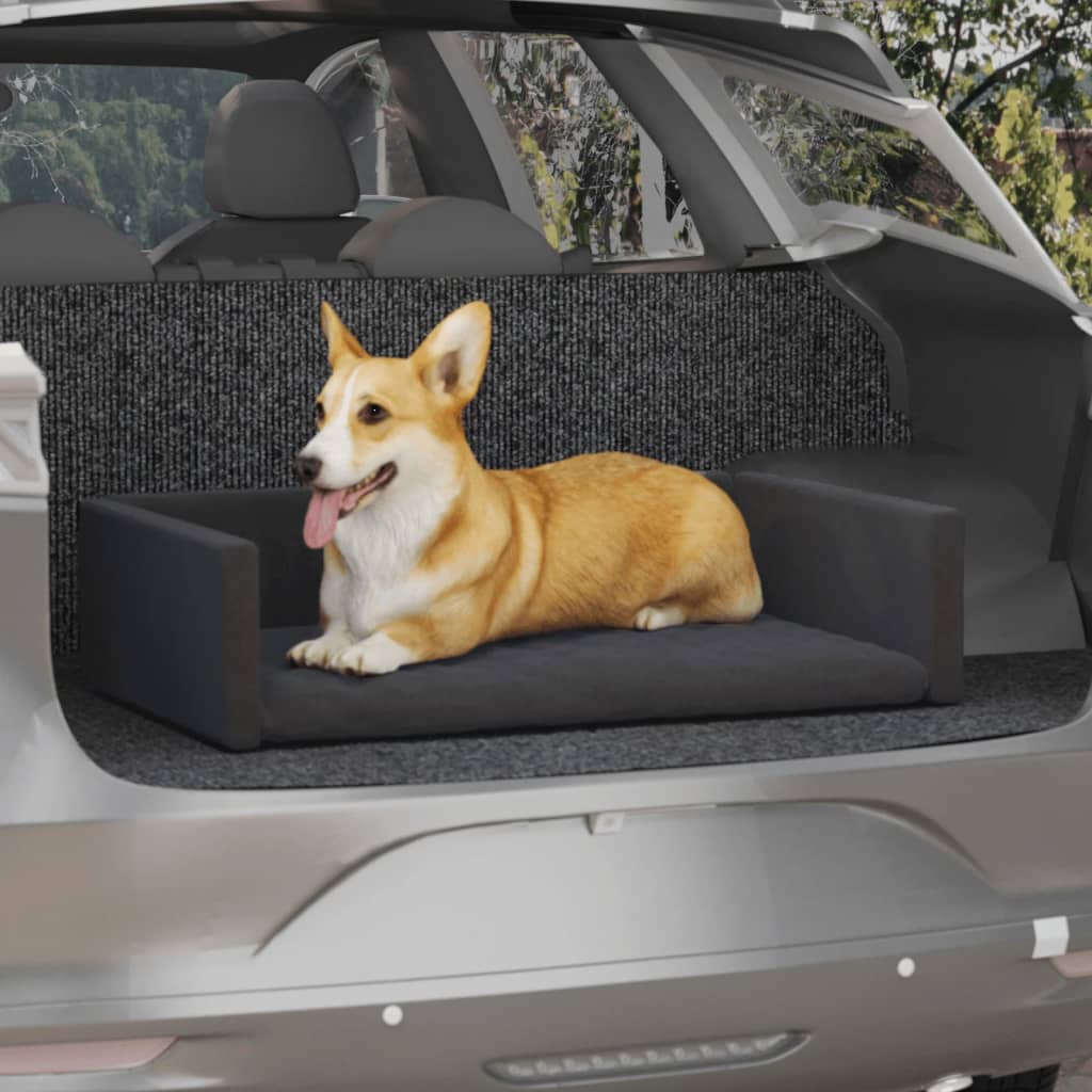 Vidaxl Car Dog Basket Look Look 70x45 cm noir