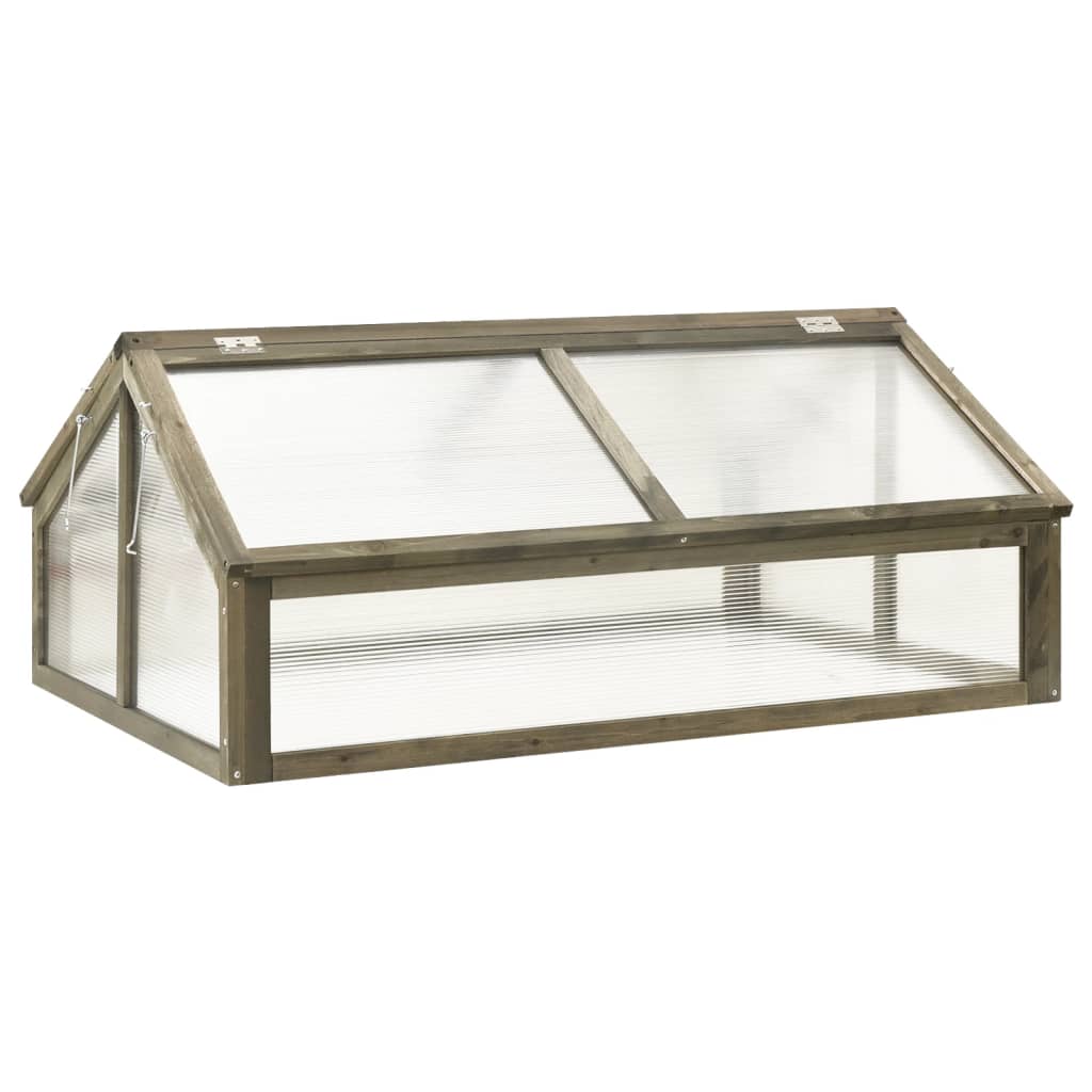Vidaxl Greenhouse 114x80x50 cm Vurenhout Gray