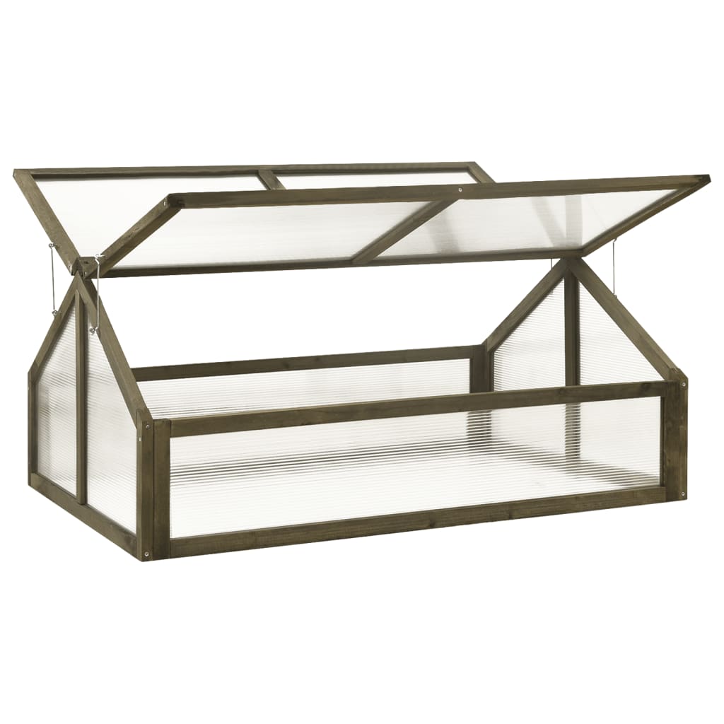 Vidaxl Greenhouse 114x80x50 cm Vurenhout Gray