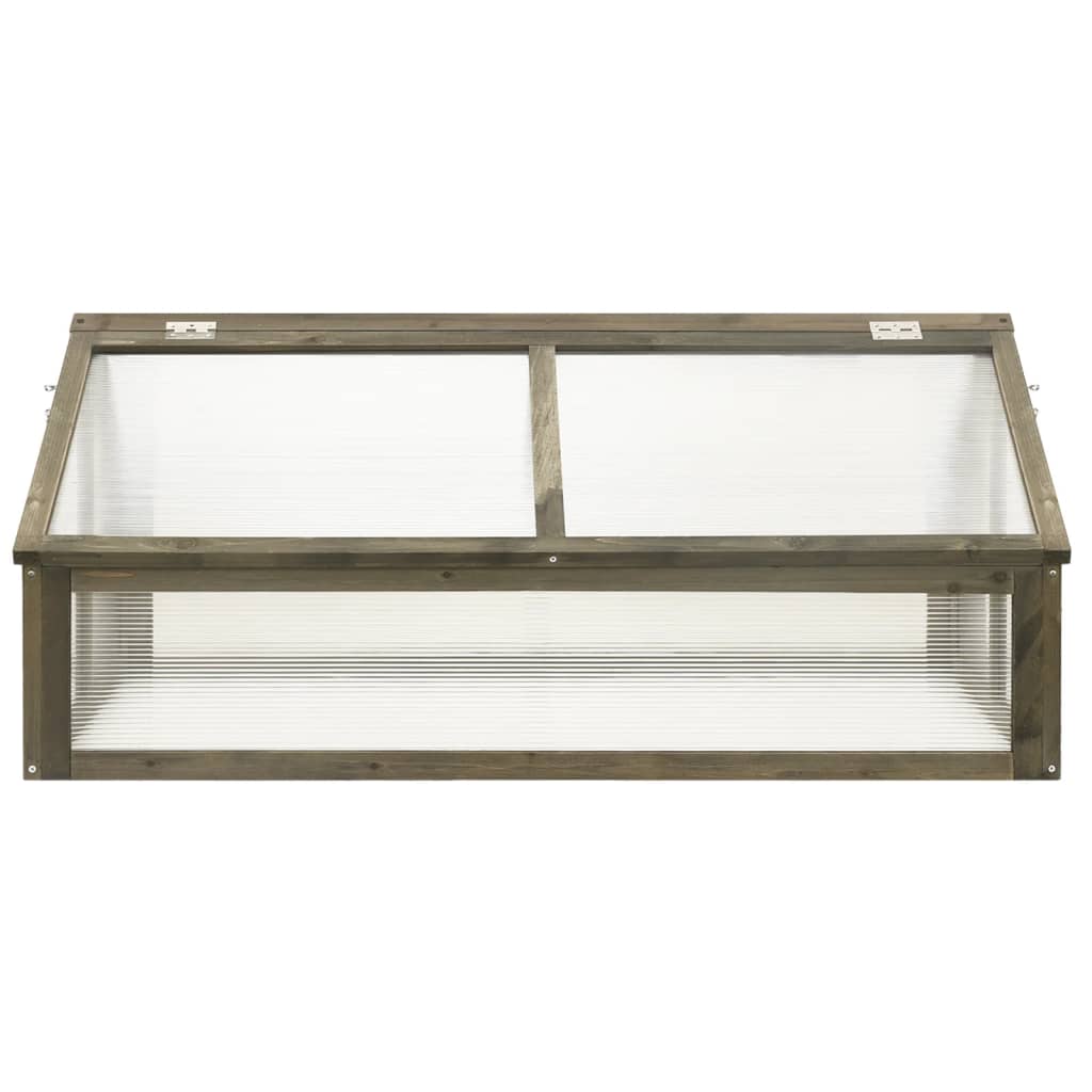Vidaxl Greenhouse 114x80x50 cm Vurenhout Gray