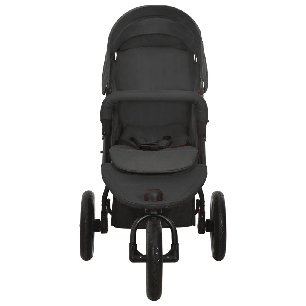 Vidaxl Pram en acier anthracite -colored