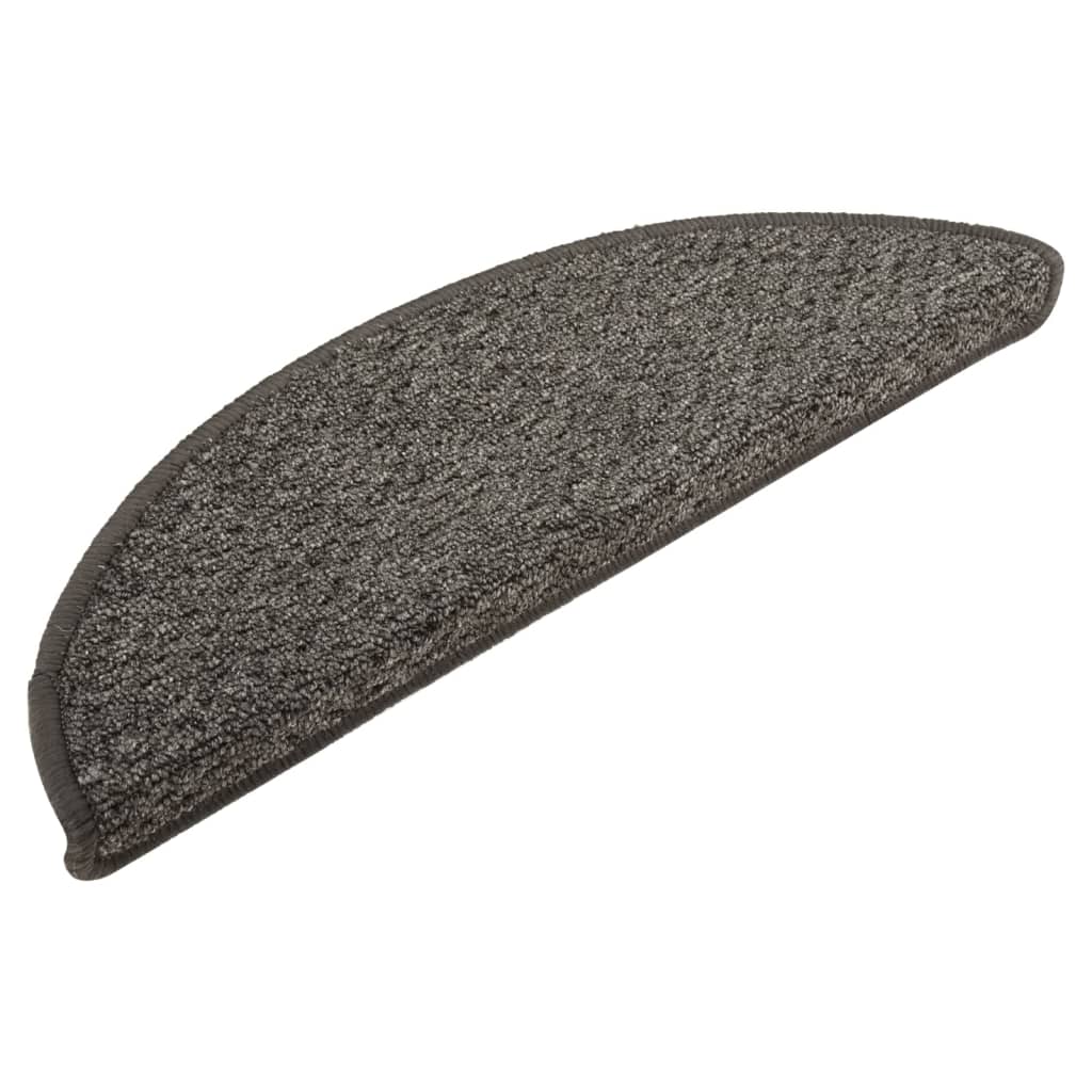 Mattes d'escalier Vidaxl 15 st 56x17x3 cm anthracite -colored