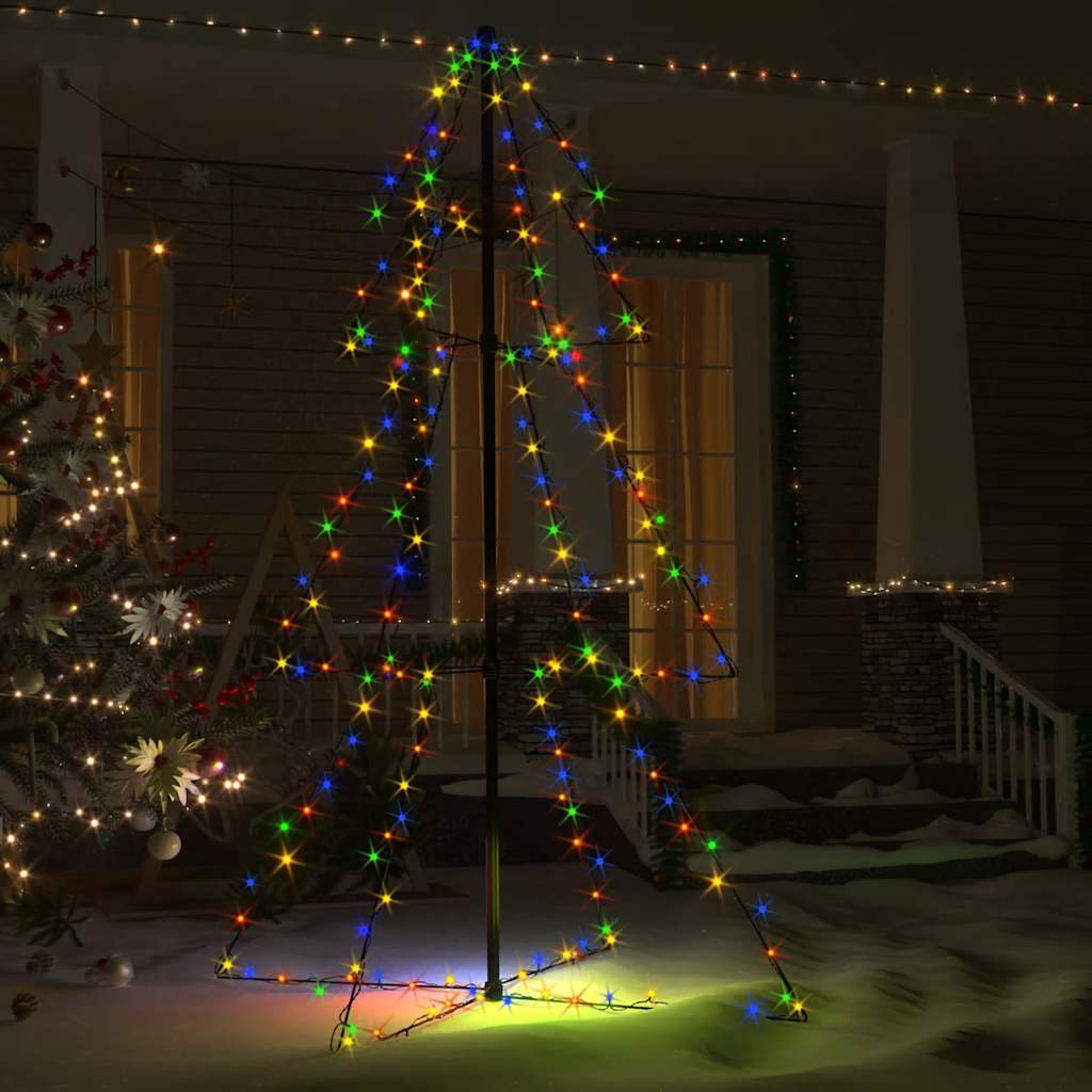 Vidaxl kegelkerstboom 200 LED à l'intérieur et à l'extérieur 98x150 cm