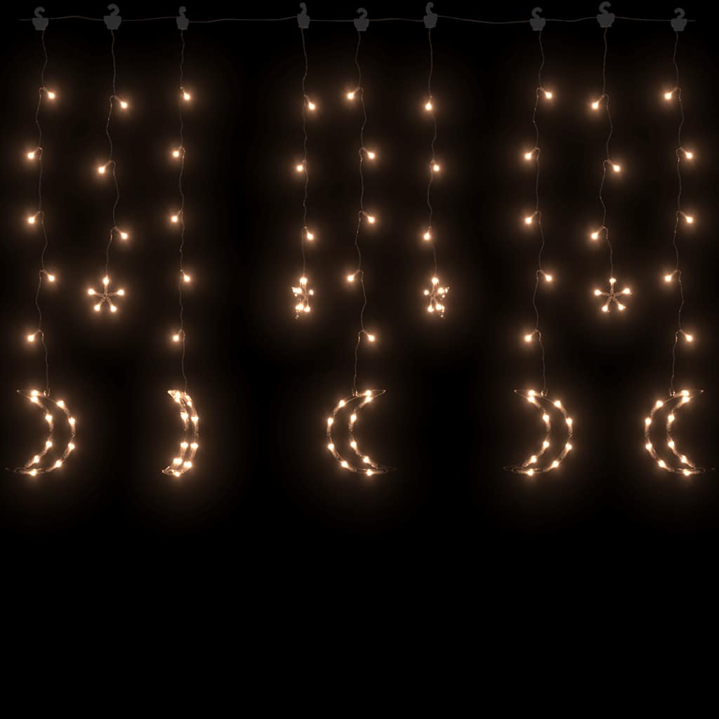 Vidaxx guirlande lumineuse étoile et lune télécommande 345 LED blanc chaud
