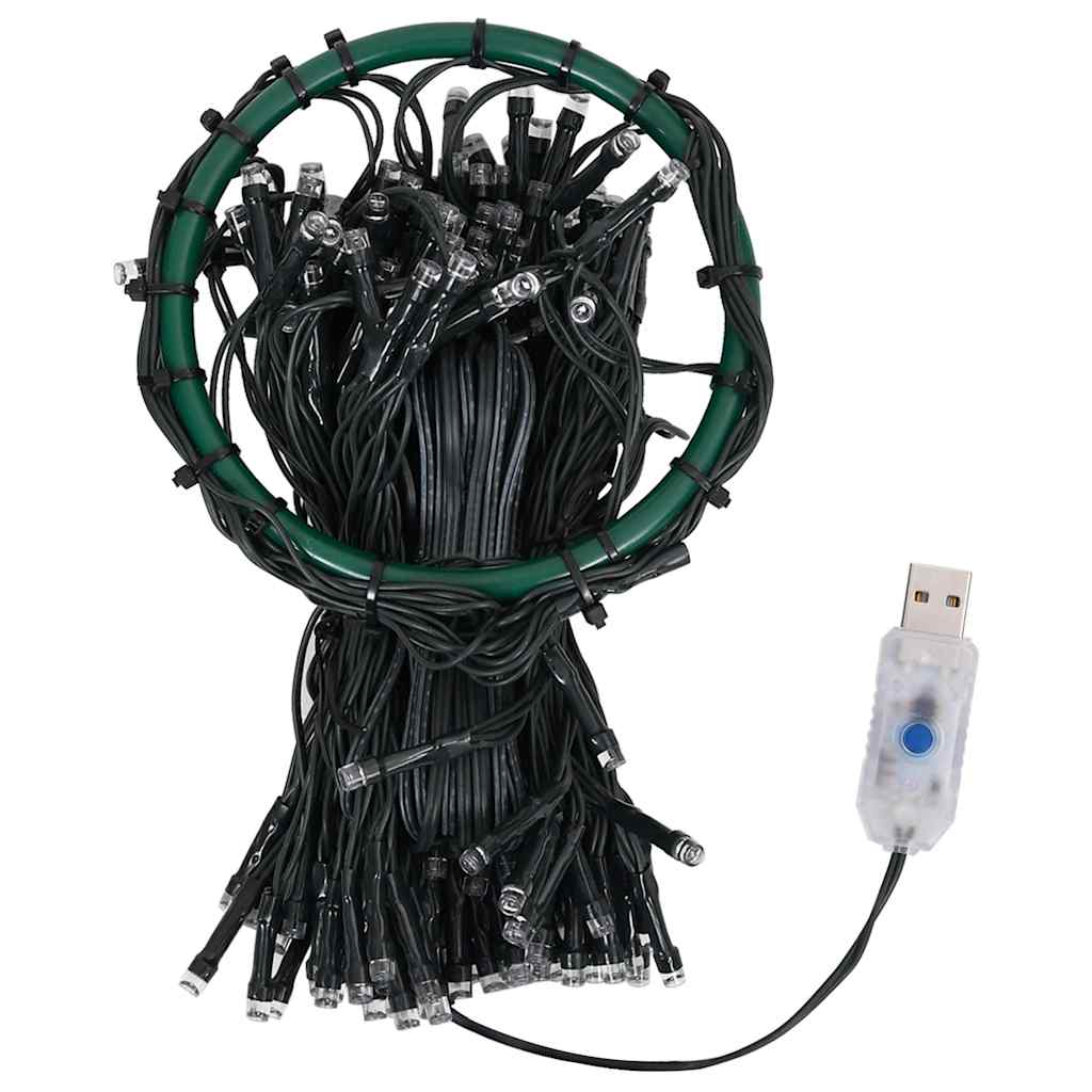 VidaXL éclairage de sapin de Noël avec 180 LED, filet multicolore, 180 cm