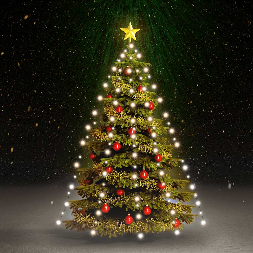 Éclairage d'arbre de Noël Vidaxl avec 210 LEDS Net blanc froid 210 cm