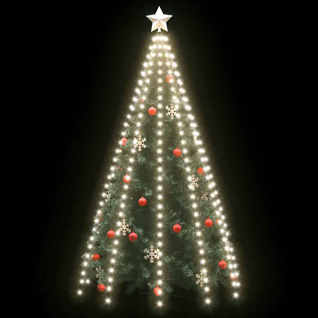 Éclairage d'arbre de Noël Vidaxl avec 300 LEDS Net blanc froid 300 cm