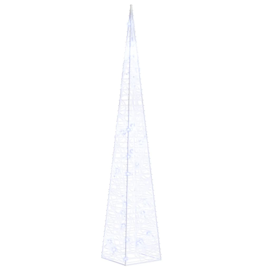 Vidaxl Cone léger LED décoratif 60 cm Bleu acrylique