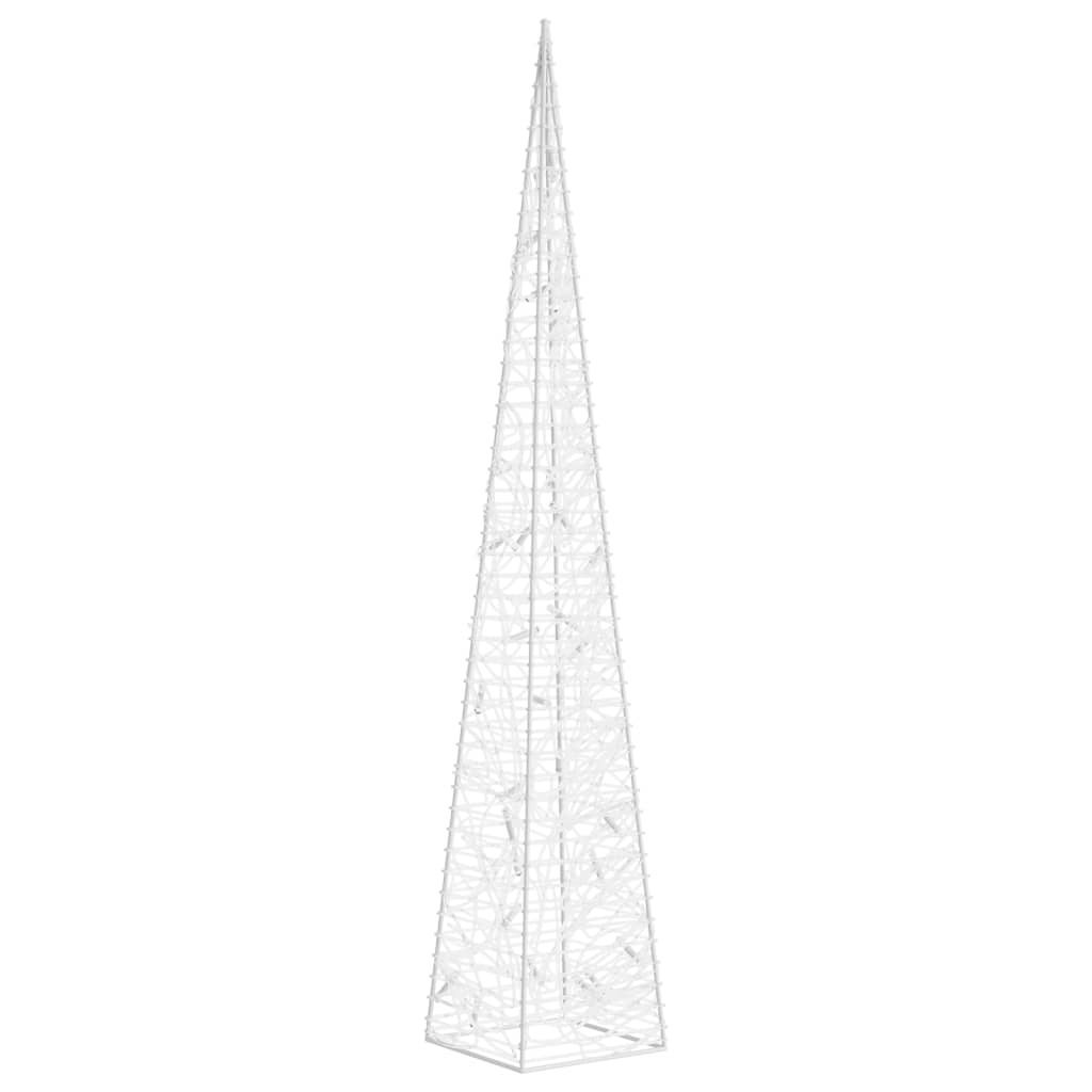 Vidaxl Cone léger LED décoratif 60 cm Bleu acrylique