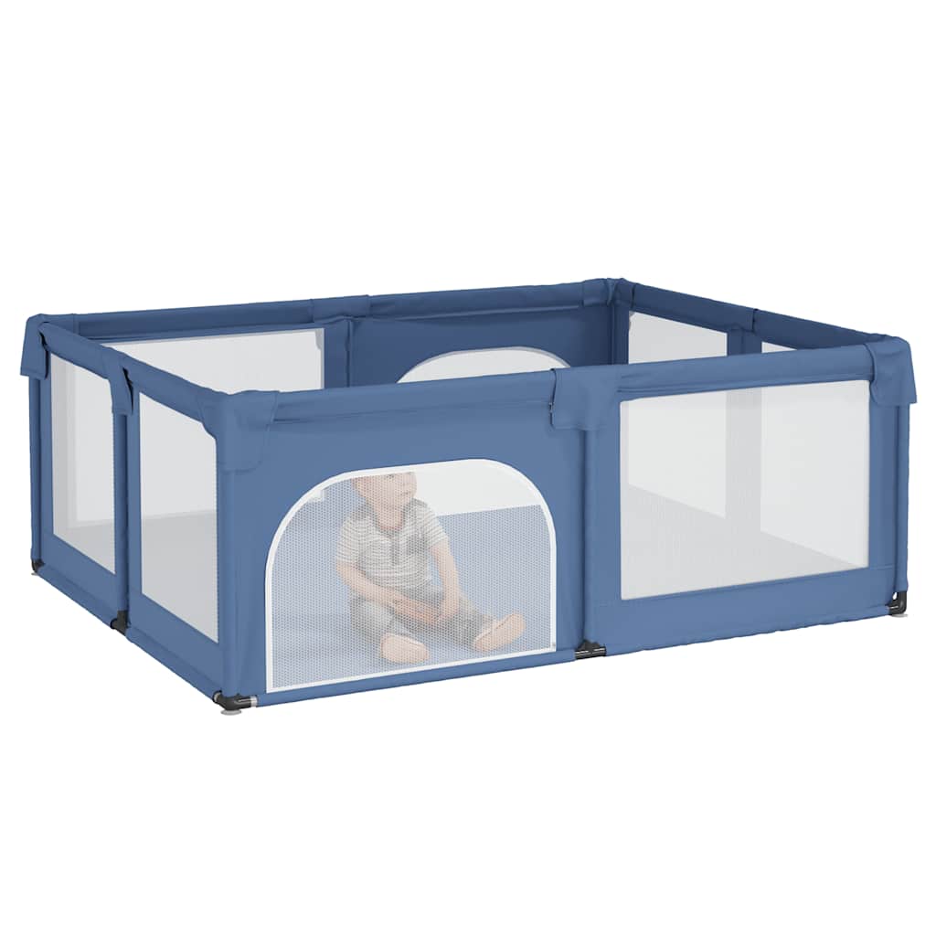 Vidaxl babybox avec 2 portes oxford tissu bleu clair