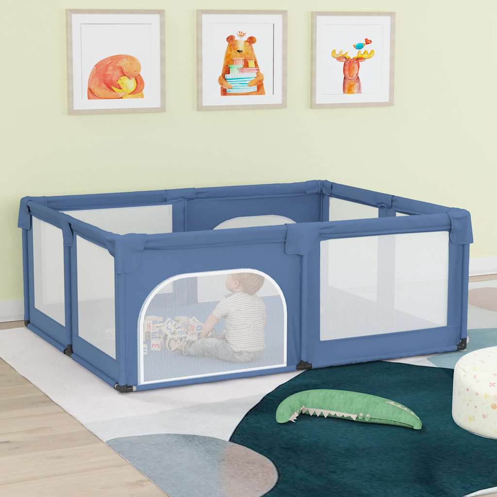 Vidaxl babybox avec 2 portes oxford tissu bleu clair