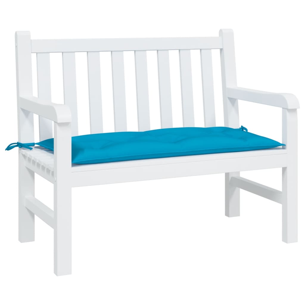 Vidaxl jardin banc coussin 110x50x7 cm tissu oxford bleu clair