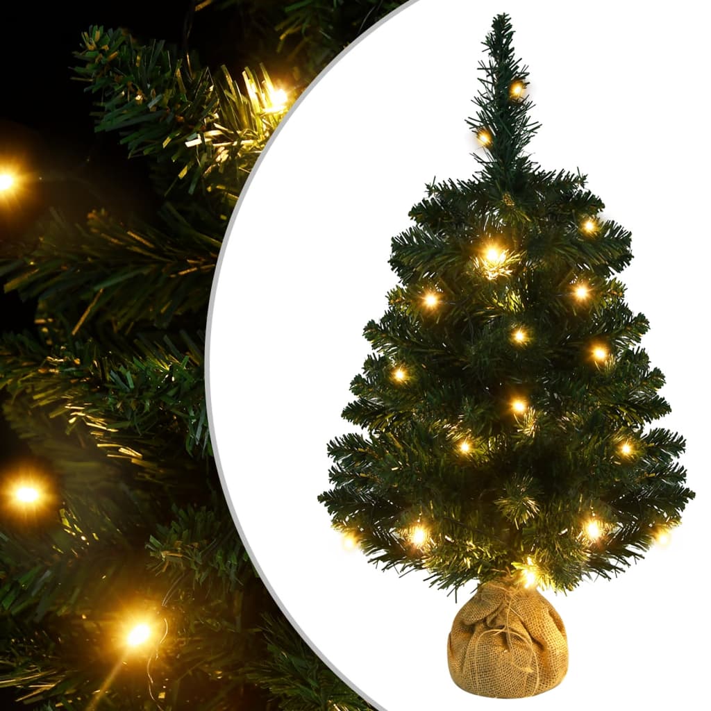 Vidaxl kunstkerstboom avec l'éclairage et Green PVC standard de 60 cm